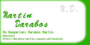 martin darabos business card